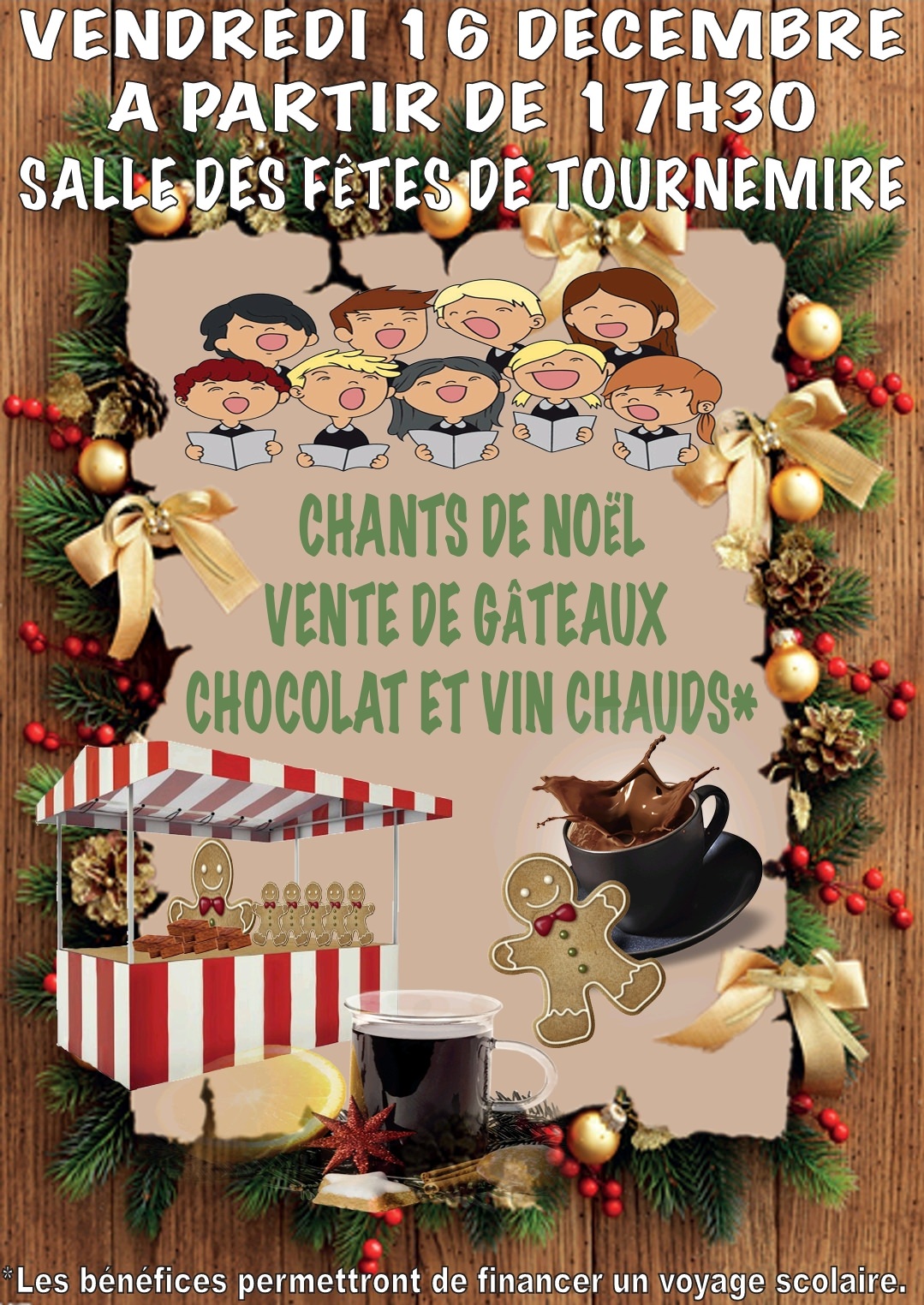 Lire la suite à propos de l’article Chants de Noël Vente de Gâteaux